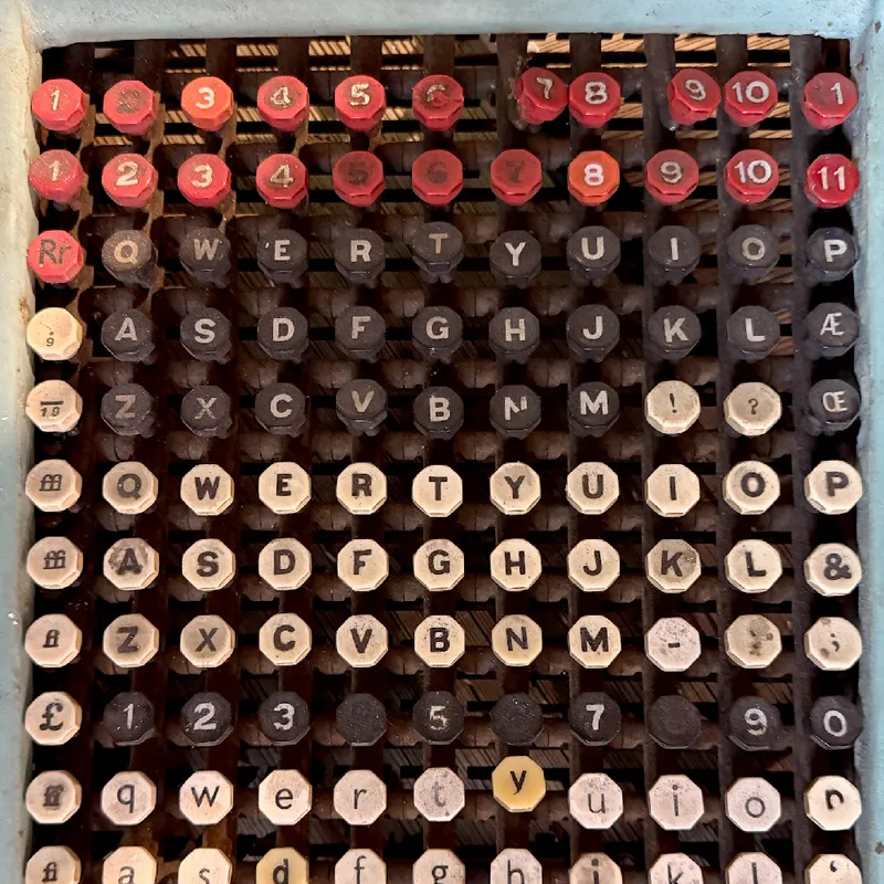 An old Monotype keyboard, from the time when they made things