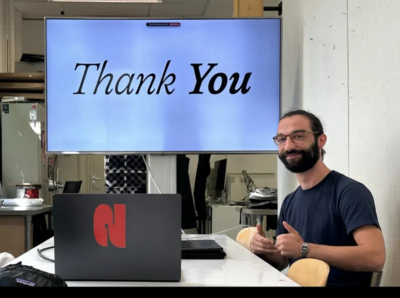 Benjamin Rouzaud after his final presentation!